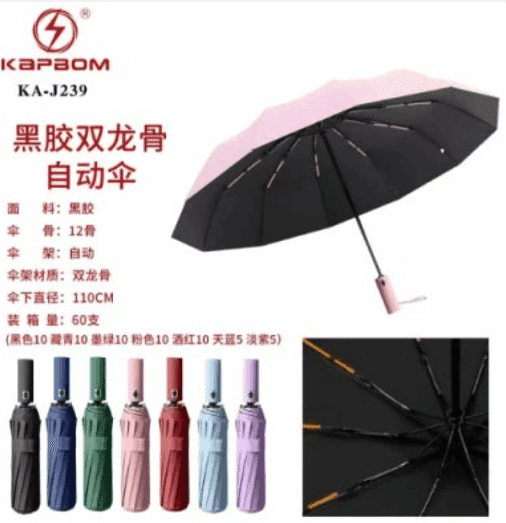 Guarda Chuva automático 105cm de Largura KA-J239
